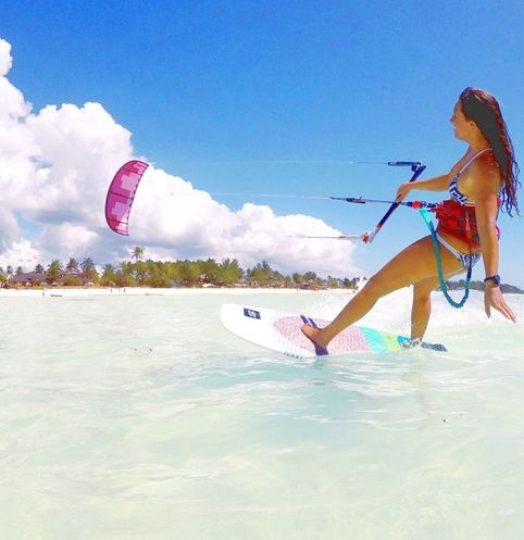 Kitesurfing